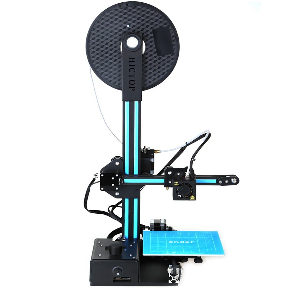 HICTOP Ender 3D Printer DIY Kit with Heated Build Plate, Includes Micro SD Card Printing Size 5.9x5.9x7.8 inches