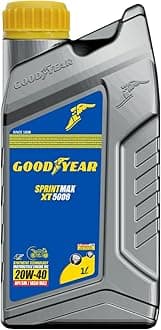 GOODYEAR 1.0 Ltrs 20W40 Sprintmax XT5000 4T Semi-Synthetic Engine Oil | High Performance Engine Oil For Bikes/Motorcylce with Enhanced Engine Protection