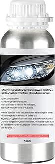 Pmbqifay 200ML Headlight Restoration Liquid, Car Headlight Repair Fluid, Headlight Repair Polish Kit Refill Bottle for Repair Headlight Yellowing, Haze, Oxidation, Scrashes