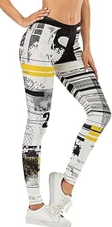Ndoobiy Printed Leggings Basic Workout Yoga Pants Buttery Smooth Womens Leggings