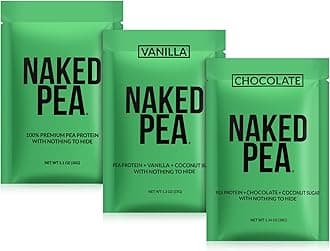 Naked Vegan Sample Pack Pea, Chocolate Pea, and Vanilla Pea