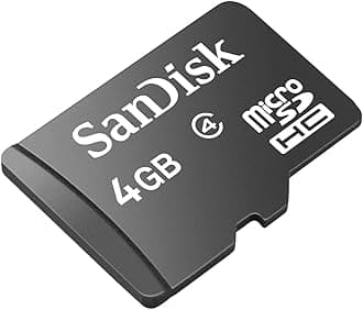 SanDisk 4 GB MicroSDHC Card Only (Label May Change) - Traditional Packaging