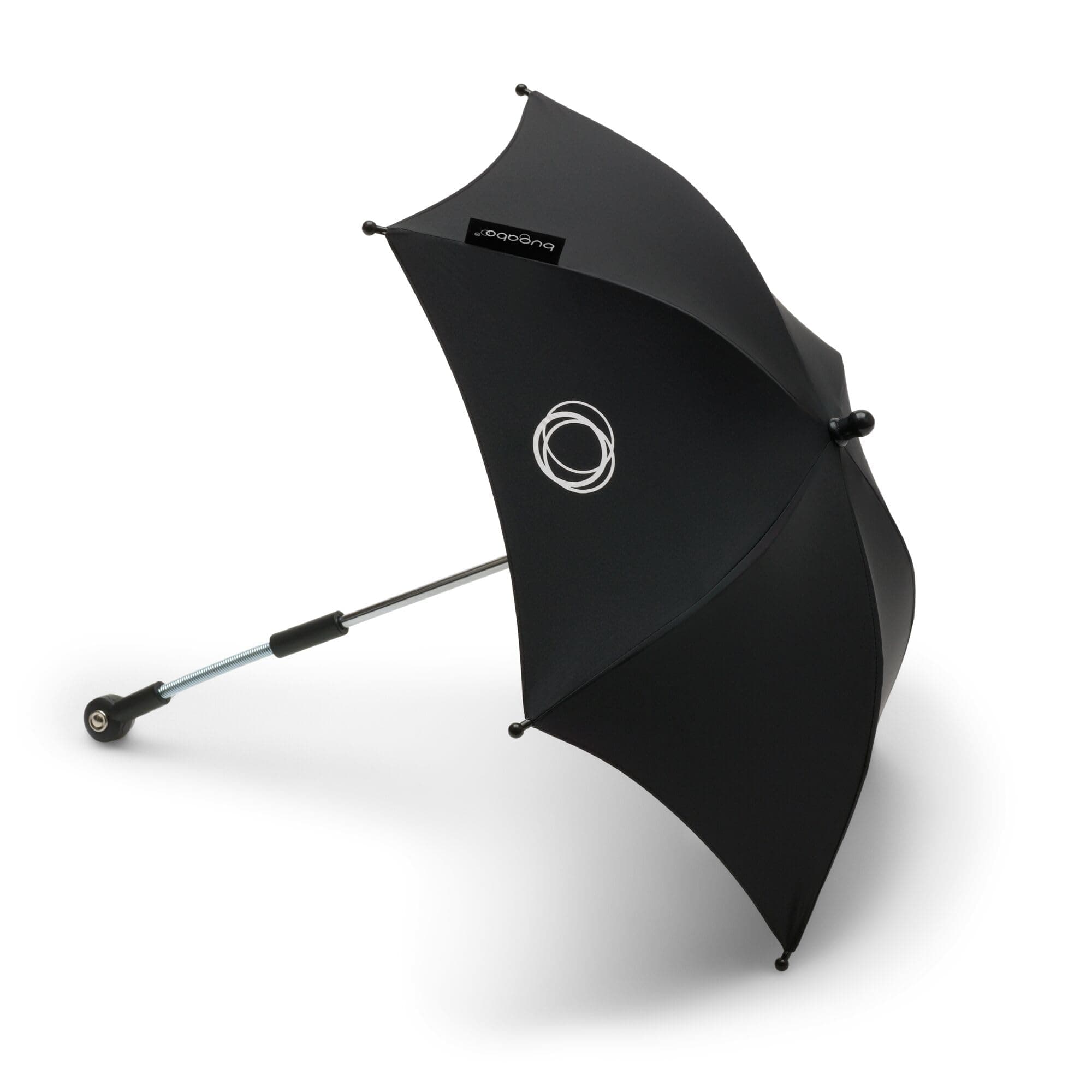 Parasol – UPF 50+ Sun Protection Umbrella for Bugaboo Strollers, Adjustable & Flexible Shade, Easy Attachment - Black