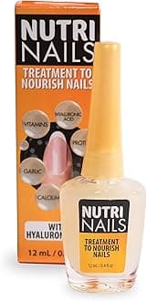 Nutri Nails: Nail Strengthener with Proteins, Minerals, Hyaluronic Acid & Vitamins - Nail Hardener, Growth & Nail Biting Treatment for Damaged Nails and Adults.
