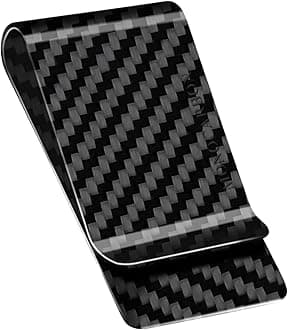 MONOCARBON Genuine Carbon Fiber Constellation Money Clip Minimalist Front Pocket Money Clip - - M