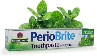 Nature's Answer Periobrite Toothpaste, Cool Mint, 4 Ounce (Pack of 6) | for Sensitive Teeth | Whitens Teeth | Freshens Breath | Minimizes Dry Mouth