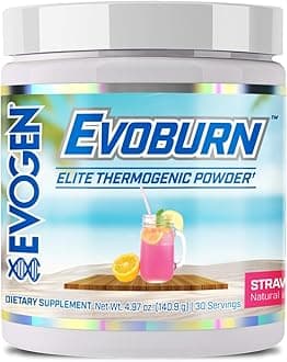 Evogen Evoburn - Thermogenic Fat Burner for Men & Women | Energy, Focus & Appetite Control | Advanced Metabolism Booster Fat Burner Formula with MitoBurn & Caffeine | Strawberry Lemonade | 30 Servings