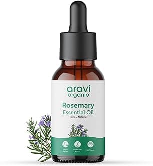 Pure and Natural Rosemary Essential Oil for Hair Growth, Hair Fall Control, Nourishment, Strengthening, and Skin Care - Rosemary Oil for Women and Men - 15 ml