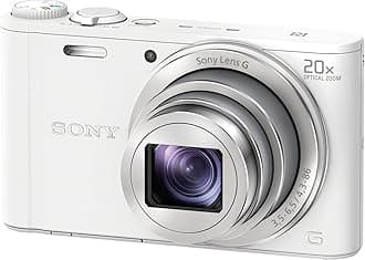 Sony WX350 Compact Camera with 20x Optical Zoom. Megapixel: 18.2 MP, Camera type: Compact, Image sensor size: 25.4/58.4 mm (1/2.3"). Optical zoom: 20x, Digital zoom: 40x, Focal length range (f-f): 4.3 - 86 mm. Focus adjustment: Auto, Auto focusing (AF) modes: Contrast Detection Auto Focus, Single Auto Focus, Macro focusing range (tele): 2 - . ISO sensitivity: 80, 100, 200, 400, 800, 1600, 3200, 6400, 12800, Light exposure correction: 2EV (1/3EV step). Camera shutter speed (min): 0.00017s, Camera
