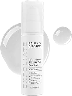 Paula's Choice SKIN PERFECTING 8% AHA Exfoliant, Gel Exfoliant with Glycolic Acid Chamomile & Green Tea, Leave On Gentle Face Exfoliator for All Skin Types, Fragrance- Free