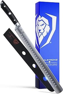 DALSTRONG - Slicing Carving Knife - 12" Granton Edge - Gladiator Series - German HC Steel - w/ Sheath