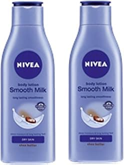 NIVEA Smooth Milk Body Lotion (200ml, Pack of 2)
