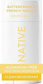 Native Deodorant | Natural Deodorant for Women and Men, Seasonal Scents, Aluminum Free with Baking Soda, Probiotics, Coconut Oil and Shea Butter | Buttercream & French Vanilla