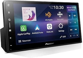 Pioneer DMH-2000NEX 6.8" Double Din Multimedia Digital Media Receiver, Wired Apple CarPlay and Android Auto, Bluetooth, Backup Camera Compatible, Touchscreen, One Touch Navigation