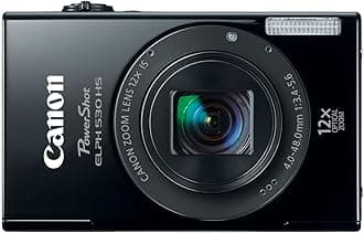 PowerShot ELPH 530 HS 10.1 MP Wi-Fi Enabled CMOS Digital Camera with 12x Optical Image Stabilized Zoom 28mm Wide-Angle Lens with 1080p Full HD Video and 3.2-Inch Touch Panel LCD (Black)