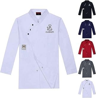 Custom Chef Coat Men Women Personalized Text/Logo Embroidered Shirt Chef Jackets Personalized Work Jacket Shirt Uniform
