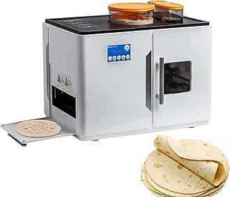 Automatic Roti Makering, Electric Chapati Tortilla Pancake Flatbreads Pita Making Machine, One Key to Make 20 Pcs/One Time for Flour Tortilla