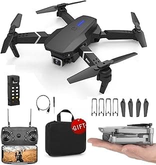 HORPIN Drone with 4k Camera Foldable 1080P HD Drone with FPV Live Video, Smart Gestures Selfie, Altitude Hold, One Key Take Off/Landing, 3D Series Flips, Headless Mode, Aerial Code Photography