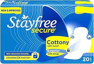 Stayfree Secure Cottony Wings (20 Count)