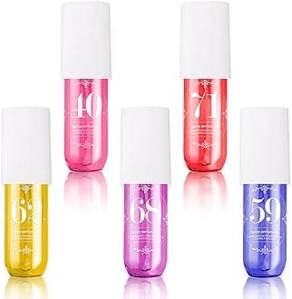 5 Pcs Perfume, Body Fragrance Mist, Women's Body Spray, Long-Lasting Fragrance Spray, Moisturizing Moisturizes the Skin, Perfume for Women, 90ML