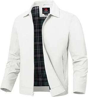 TBMPOY Men's Bomber Jackets Windproof Lightweight Track Jacket Windbreaker Golf Causal Outdoor Sportswear Coat