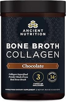 Ancient Nutrition - Bone Broth Collagen Powder Chocolate 18.6oz 167611