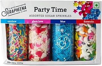 Serapheena Sugar Sprinkles - Party time, 100g | Cakes and Cupcakes Decoration Kit