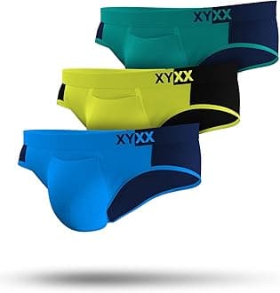 Men's Dualist Micromodal Regular Fit Colorblock Antimicrobial Briefs with No Marks Waistband (Pack of 3)