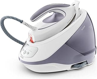 TefalExpress Protect Steam Generator Iron, 130 g/min Steam Output, 530 g/min Steam Boost, 7.5-Pump Bars with No-Setting System and Removable Calc Collector, SV9203G0
