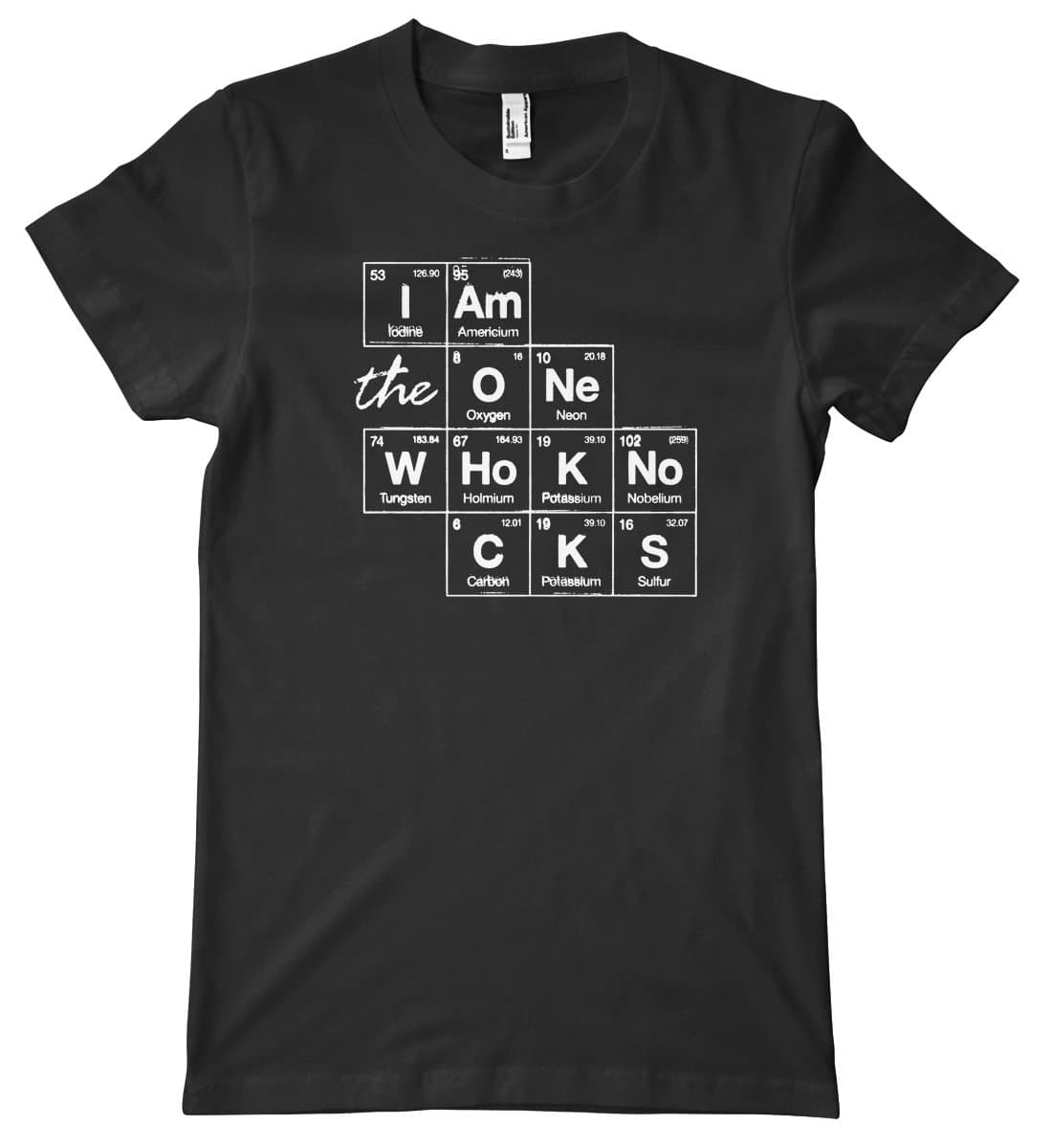 Breaking Bad - I Am the One Who Knocks Premium T-Shirt, Black, Medium