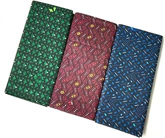 KITEX100% Cotton Economy men's Printed unstitched branded combo Lungi - Pack Of Three - Print are assorted-Blue, Green, Red colour lungies, multi colour, 127 x 200 cm
