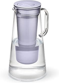 LifeStraw Home – Water Filter Pitcher, 7-Cup, Wisteria, BPA Free Designed for Everyday Protection Against Bacteria, parasites, microplastics, Lead, Mercury, PFAS, and a Variety of Chemicals