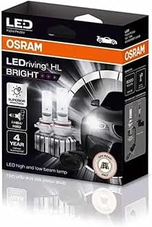 OSRAM LEDriving® HL BRIGHT, ≜ HB4(9006)/HIR2, LED High/Low Beam Lamps, Off-road only, non ECE, 300% more brightness, 6000K, Hanging Folding box (2 lamps)