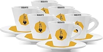 Bialetti Original Italian Cups, Yellow Espresso Set