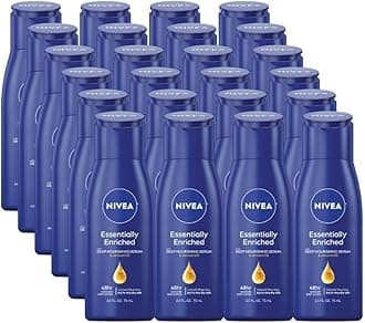 Essentially Enriched Body Lotion for Dry Skin - Pack of 24, 2.5 fl. oz. Travel Size Toiletries