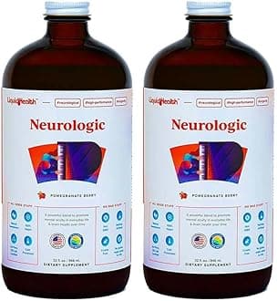 Neurologic Focus Supplement - Brain Booster Nootropic Supplement for Cognitive Function, Memory & Focus with Ginkgo Biloba, Choline, L-Theanine & Phosphatidylserine - USA Made (2 Pack)