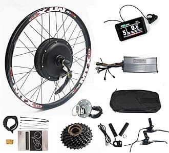 NBPOWER USA FreeShipping !High Power e Bike kit 52v 2000W Electric Bike Conversion kit with KT 40A Sine Wave Controller,KT LCD8H Color Display, 7 Speed flywheel
