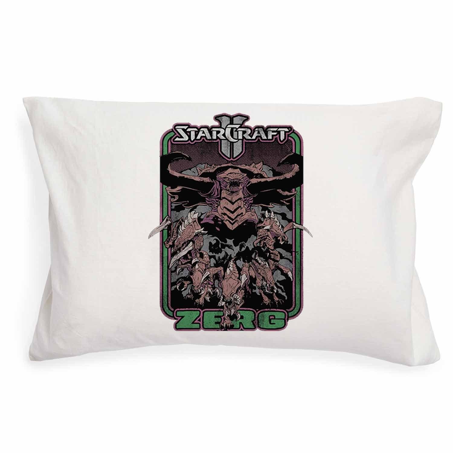 Blizzard Starcraft 2 Retro Zerg Pillow Case