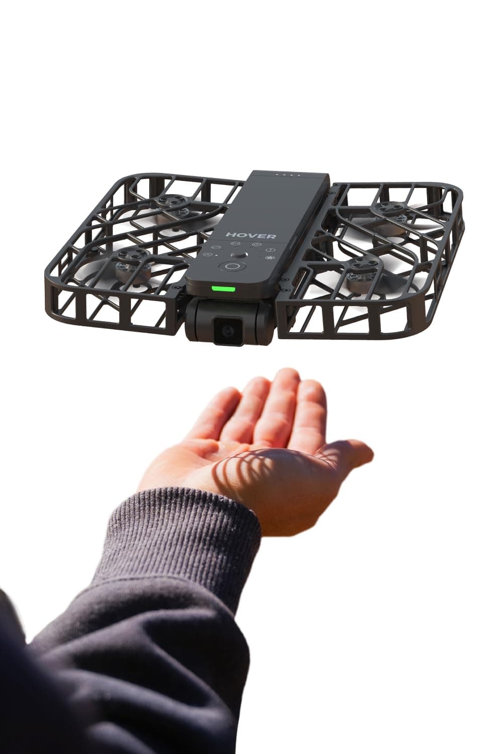 X1 Self-Flying Camera, Pocket-Sized Drone HDR Video Capture, Palm Takeoff, Intelligent Flight Paths, Follow-Me Mode, Foldable Camera Drone with Hands-Free Control Black (Standard)