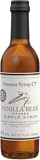 Sonoma Syrup Co. Co Vanilla Bean Simple , 12.7 oz for Coffee, Cocktails, and Cooking