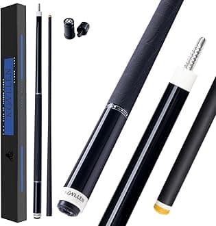 KONLLEN Carbon Fiber Pool Cue 58 Inches Hand Inlay Pool Cue Low Deflection Pool Cue 11.8/12.5mm