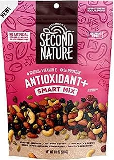 Second Nature Antioxidant+ Smart Mix, Good Source of Antioxidant Vitamin E, No Artificial Colors, Flavors or Preservatives, Low Sodium, Kosher, Gluten Free, 10 oz (Pack of 1)