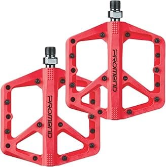Mountain Bike Pedals - Durable Nylon DU Bearing Platform Pedals for MTB and BMX