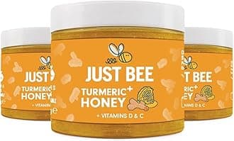 Turmeric+ Honey with Turmeric Extract, Vitamin D and Vitamin C Multipack (3 x 260 g)