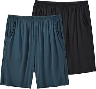 Men's Pyjama Shorts Bottoms Ultra Soft Modal Lounge Wear Shorts with Pockets