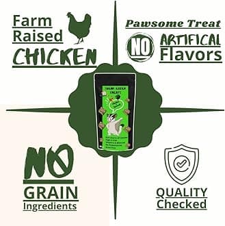 Chicken & Spinach Suger Glider Treat | Protein Rich | Fiber Rich | Crunchy Healthy Snacks | 30g, All Life Stages, Chips