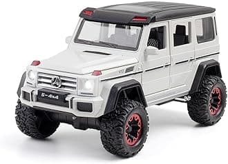 Metal Pull Back Diecast Car 1:24 Big Mercedes Amg G500 Pull Back Car Model With Sound Light Boys Gifts Toys For Kids?Pack Of 1?,Multicolor