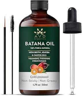 AVD Organics Batana Oil – 100% Pure & Natural Batana Oil for Hair from Honduras | Skin Moisturizing, Eyebrows & Eyelashes | Ideal for Men & Women | 120ml