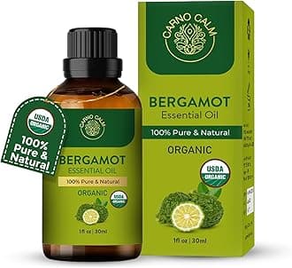 Bergamot Essential Oil 30ml – 100% Pure & Natural Bergamot Oil for Diffuser, Aromatherapy, Home Fragrance, Soap & Candle Making – 1 fl oz