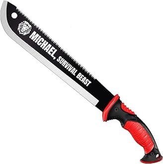 Engraved Machete Gift - Sharp Saw Blade or Parang Options with Personalized Laser Engraving - Non-Slip Rubber Handle for Campers and Outdoor Lovers - Unique Custom Gifts - 111084-DM0800 PS D2